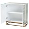 Baxton Studio Utari Modern Bohemian Two-Tone Beige and Blue Mother of Pearl and Gold Metal Storage Cabinet 240-13477-ZORO - alternate 4